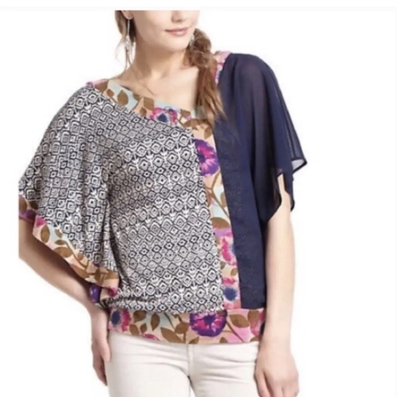 ANTHROPOLOGIE Vanessa Virginia kimono top - Picture 1 of 11
